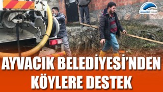 Ayvacık Belediyesi'nden köylere destek