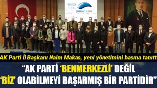 Başkan Makas, yeni yönetimini tanıttı