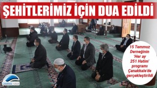 “Her Ay 251 Hatim” programında şehitlerimiz için dua edildi