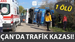 Çan’da trafik kazası: 1 ölü