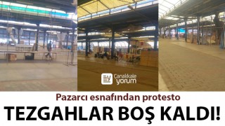 Pazarcı esnafından protesto: Tezgahlar boş kaldı!