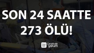 Son 24 saatte korona virüsten 273 kişi hayatını kaybetti!