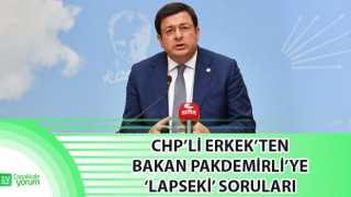 CHP’li Erkek’ten, Bakan Pakdemirli’ye ‘Lapseki’ soruları