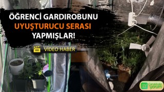 Öğrenci gardırobunu uyuşturucu serası yapmışlar!