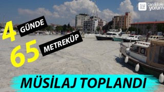 Çanakkale Boğazı’nda 4 günde 65 metreküp müsilaj toplandı