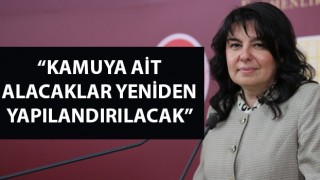 Jülide İskenderoğlu: “Kamuya ait alacaklar yeniden yapılandırılacak"