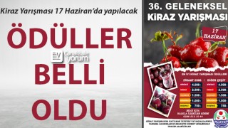 Kiraz Yarışmasının ödülleri belli oldu