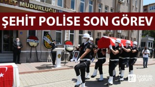 Şehit polise son görev