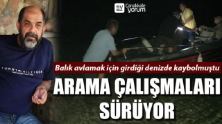 Bozcaada’da zıpkınla balık avlamak için denize giren kişi kayboldu!