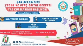 Çan Belediyesi yaz kursları başlıyor