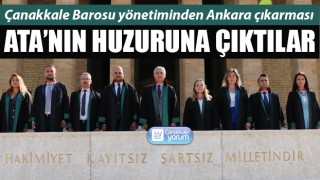 Çanakkale Barosu yönetiminden Ankara çıkarması