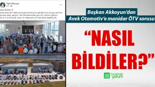 Başkan Akkoyun’dan Avek Otomotiv'e manidar ÖTV sorusu: “Nasıl bildiler?”