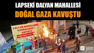 Lapseki Dalyan Mahallesi doğal gaza kavuştu