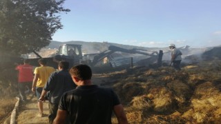 Yenice’de çıkan yangında ev ve ahır yandı, hayvanlar telef oldu!