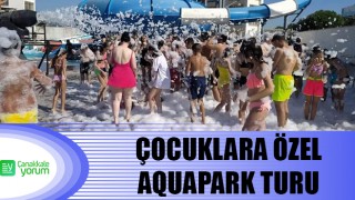 Çan Belediyesi’nden çocuklara özel Aquapark turu