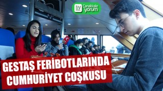 Gestaş feribotlarında 29 Ekim coşkusu