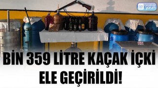 Gökçeada’da bin 359 litre kaçak içki ele geçirildi!