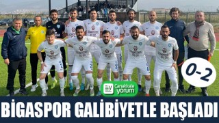 Bigaspor galibiyetle başladı