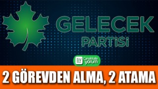 Gelecek Partisi’nde 2 görevden alma, 2 yeni atama