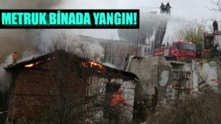 Metruk binada yangın!