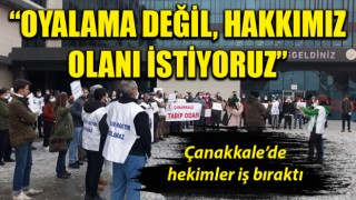 Çanakkale'de hekimler iş bıraktı: “Oyalama değil, hakkımız olanı istiyoruz”