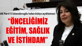 Jülide İskenderoğlu’ndan bütçe açıklaması: “Önceliğimiz eğitim, sağlık ve istihdam”