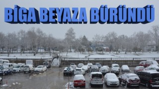 Biga beyaza büründü