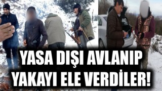 Yasa dışı avlanıp, yakayı ele verdiler!