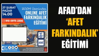 AFAD’dan Afet Farkındalık Eğitimi