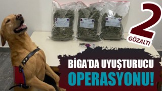 Biga’da uyuşturucu operasyonu: 2 gözaltı