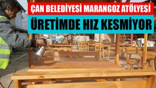 Çan Belediyesi Marangoz Atölyesi üretimde hız kesmiyor