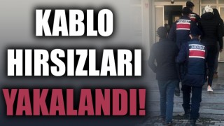 Kablo hırsızları yakalandı!