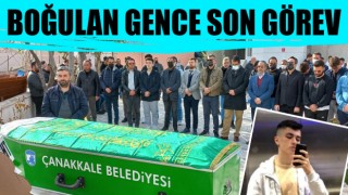 Çanakkale’de denizde boğulan genç için cenaze töreni düzenlendi