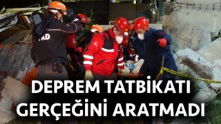 Çanakkale’de gerçeğini aratmayan deprem tatbikatı