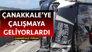 Tarım işçilerini taşıyan kamyonet devrildi: 8’i ağır 15 yaralı