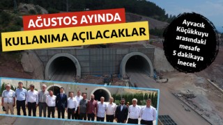 Ayvacık-Küçükkuyu tünellerinde sona doğru: Ağustos ayında kullanıma açılacaklar