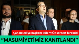 Çan Belediye Başkanı Bülent Öz serbest bırakıldı