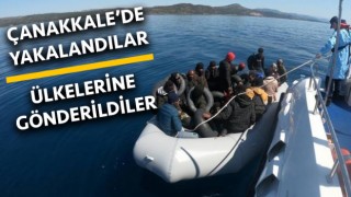 Çanakkale’de yakalanan 100 düzensiz Afgan göçmen ülkesine gönderildi