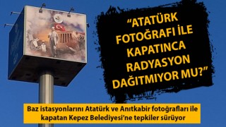 Baz istasyonlarını Atatürk fotoğrafı ile kapatan Kepez Belediyesi’ne tepkiler sürüyor!