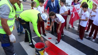 Çanakkale’de yaya önceliğine dikkat çekildi