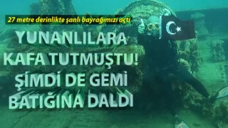 Yunanlılara kafa tutan Türk balıkçı, Çanakkale Savaşları’ndan kalma ‘Lundy’ batığına daldı