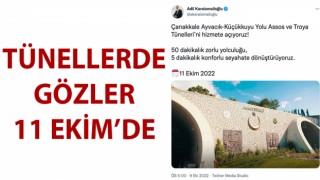 Bakan Karaismailoğlu 11 Ekim’de Çanakkale’de tünellerin açılışını yapacak