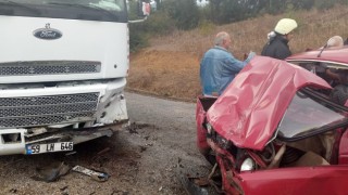 Biga’da süt tankeri ile otomobil çarpıştı: 1 ölü