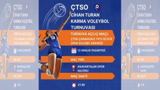 ÇTSO Cihan Turan Kurumlar Arası Karma Voleybol Turnuvası başlıyor