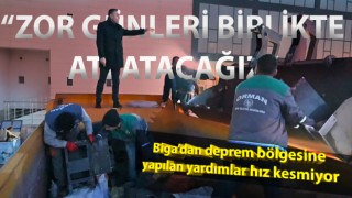 Biga’dan deprem bölgesine yardımlar hız kesmiyor