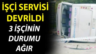 Biga’da işçileri taşıyan araç devrildi: 17 yaralı