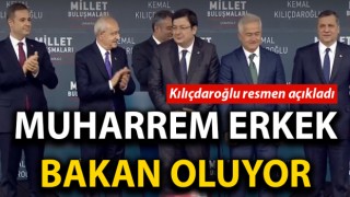 Kılıçdaroğlu, Çanakkale’de resmen açıkladı: Muharrem Erkek bakan oluyor