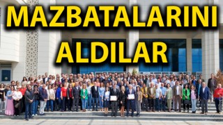 Güneşhan ve Ceylan mazbatalarını aldı