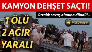 Küçükkuyu’da ortalığı savaş alanına çeviren kaza: 1 ölü, 2 ağır yaralı