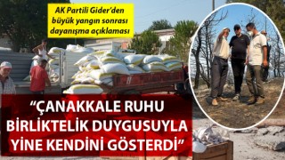 Ayhan Gider: “Çanakkale Ruhu, birliktelik duygusuyla yine kendini gösterdi”